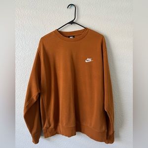 Nike crewneck sweatshirt burnt orange size XL